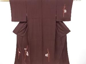 竹の花模様訪問着